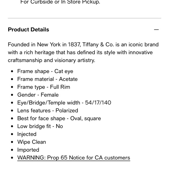 Tiffany and Co sunglasses TF4148 - Picture 7 of 7